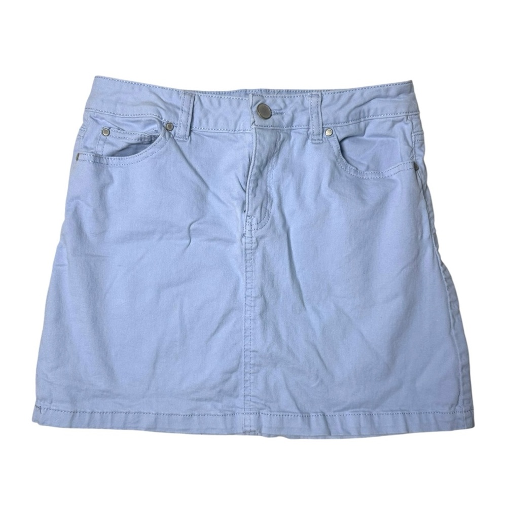 Light Blue Khaki Skirt